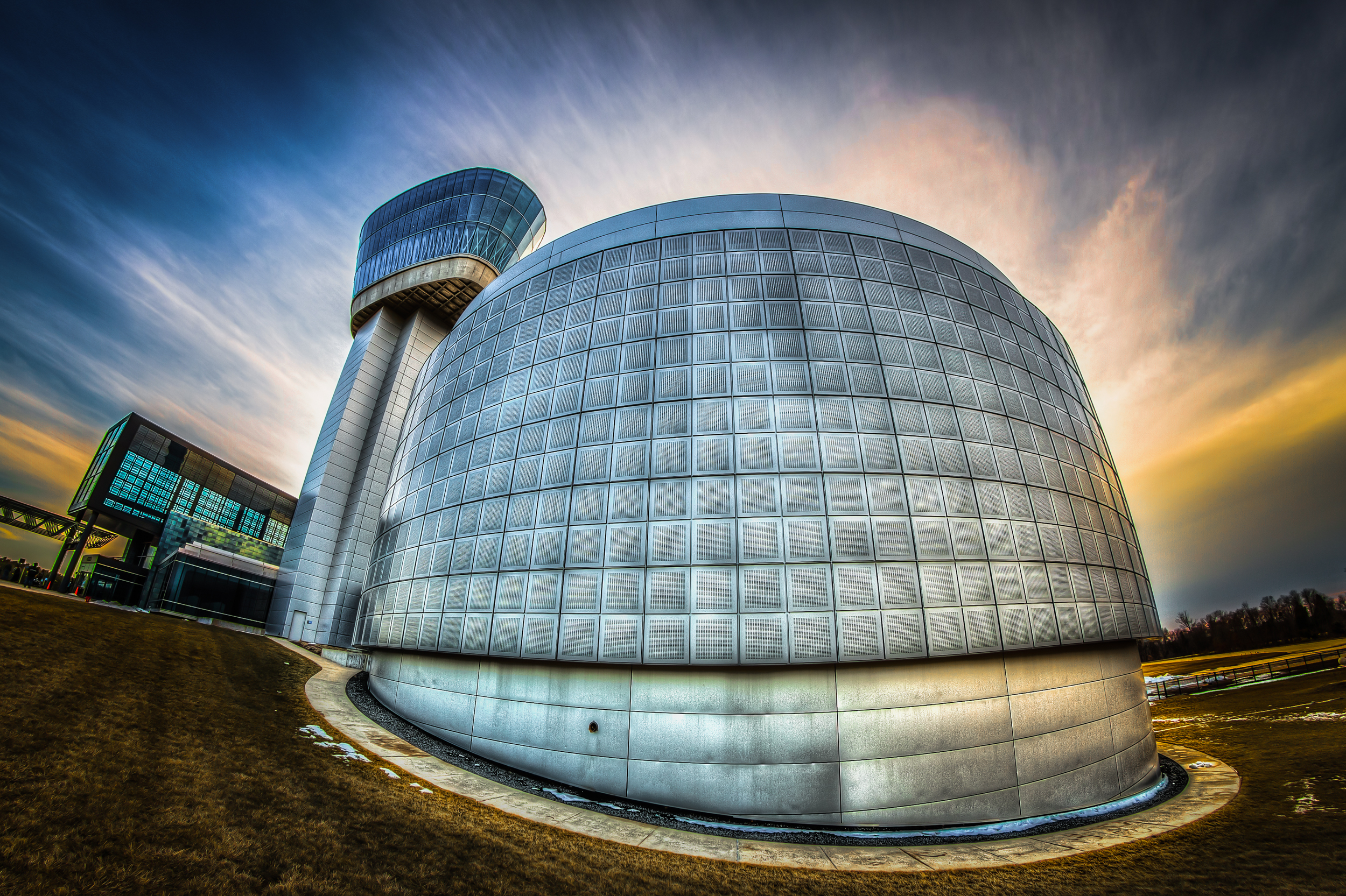 This is the Udvar Hazy Air & Space Museum in Chantilly, VA.  Order a print of this image.