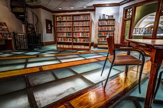 This is the "Teen" section of the Handley regional Library in Winchester.  I love all the textures in here.
