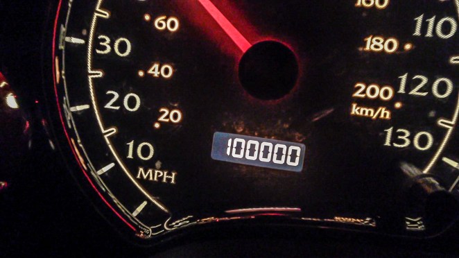 Just hit 100K on my first new car!  