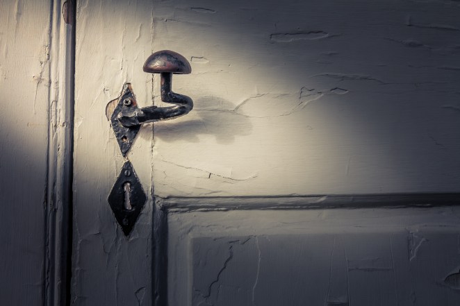 This doorknob just stood out to me as unique, but I had to look past all the distractions to really see it.