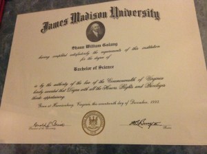 My kids think it's hilarious that their father has a BS Degree.