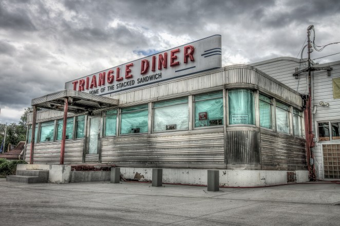 The Triangle Diner on the corner of Pleasant Valley and Handley Blvd in Winchester, VA. | Order a print of this image.